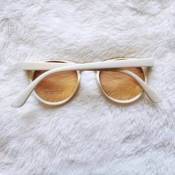Pablo White Round Sunglasses - Picture 13 of 13